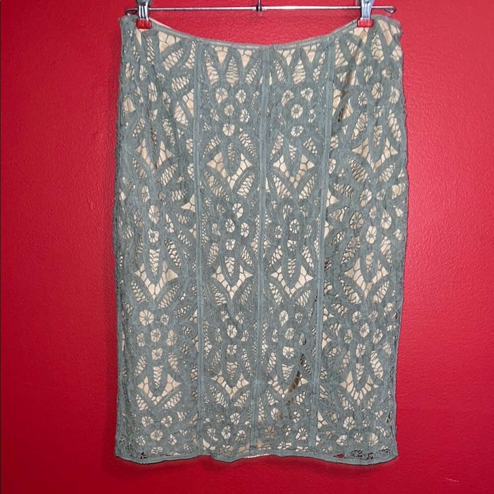 Betsey Johnson Battenberg Lace Pencil Skirt